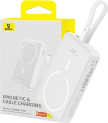 Magnetna power banka BASEUS Magnetic Mini 10000 mAh s MagSafeom i brzim punjenjem 20 W (bijela)