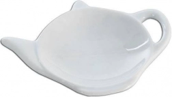 Porculanska podložak za čajnu vrećicu bijela MONA