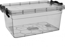 Plastična kutija za hranu s poklopcem 3 l siva