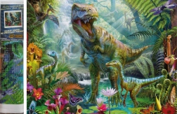 Dijamantno slikanje – svijet dinosaura 30 × 40 cm