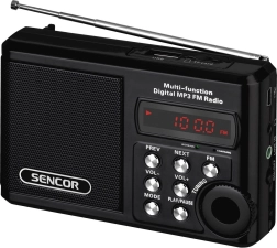 Džepni radio s MP3, USB i microSD, litij‑ionska baterija do 10 sati