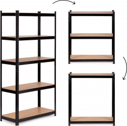 Metalna polica s 5 polica za garažu i podrum