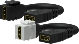 keystone HDMI A adapter (žensko–žensko) na kabel, bijeli