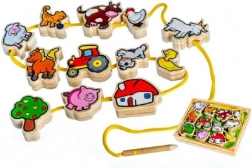 Drvena provlačilica Moje prve životinjice