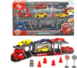 Set vučnog kamiona s autićima i prometnim znakovima