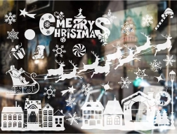 Božićne naljepnice za prozore – zimski motivi