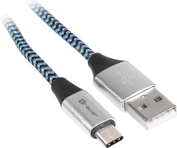 USB 2.0 kabel USB‑A na USB‑C, 1 m, crno‑plav
