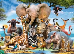 RAVENSBURGER puzzle African Friends 300 dijelova