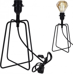 Metalna stolna lampa, crna, 31 cm