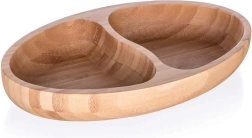Podijeljeni bambusov tanjur BRILLANTE Bamboo 24 x 13,5 x 4 cm