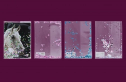 Zaštitna korica za bilježnicu A5 s gliterom