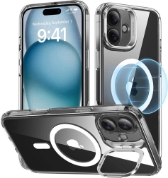 ESR Classic Hybrid HaloLock futrola sa stalkom za iPhone 16 Plus prozirna