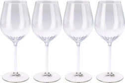 Staklene čaše za vino 380 ml, set 4 kom