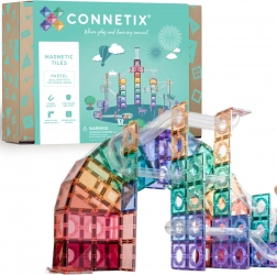 Connetix Pastel Ball Run set magnetskih građevnih elemenata 106 kom s kugličnom stazom