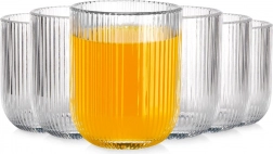 Čaše 250 ml, rebrasto staklo, set 6 kom Vilde