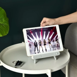 Kutija za papirnate maramice s držačem za telefon retro TV – Siva