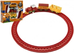 Vlak na navijanje s dva vagona i tračnicama