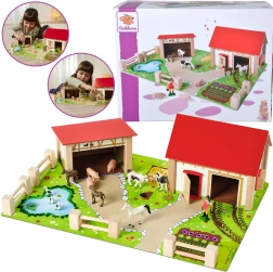 Eichhorn velika drvena farma s figuricama, 25 dijelova