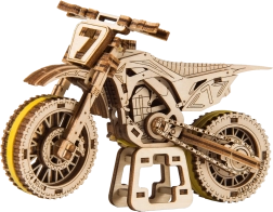 Drvene 3D puzzle motocikl MotoCross WOODEN CITY (88 dijelova)