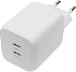 GaN punjač 65 W s 2× USB‑C PD 3.0, bijeli