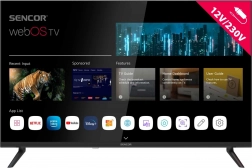 Sencor 32" HD Ready webOS televizor s 12 V napajanjem