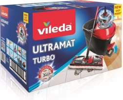 VILEDA Ultramat Turbo – plosnati mop s pedalom za cijeđenje