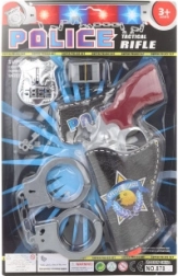 Policijski set za djecu s pištoljem, lisicama i značkom