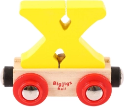 Drveni vagon s slovom X - Bigjigs Rail