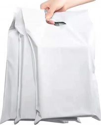 Bijele kurirske plastične omotnice s ručkom 500 × 600 + 70 mm, 50 kom