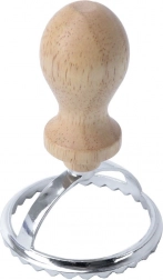 Kružni rezač za raviole i piroge s drvenom drškom