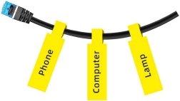 Niimbot termalne naljepnice 12,5 × 74+35, 65 kom – žute