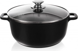 Granitni lonac sa staklenim poklopcem GRANDE 28 cm, 7 l