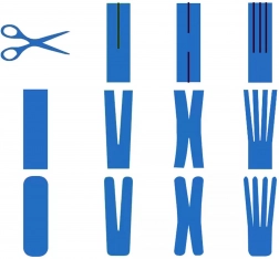 Kineziološka traka za tejpanje 5 m × 5 cm – žuta