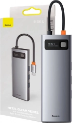 Multifunkcionalni razdjelnik Baseus Metal Gleam Series 9v1