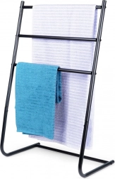 Samostojeći crni metalni stalak za ručnike Vilde