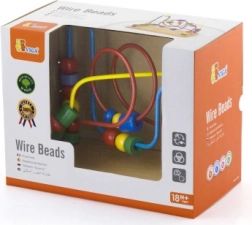 Drveni labirint s perlicama za djecu