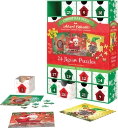 Eurographics puzzle adventski kalendar – Božićni psići