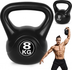 Kettlebell 8 kg ModernHome – plastično zvono za vježbanje i rehabilitaciju