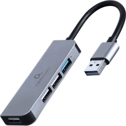 USB hub s 4 porta, 3× USB 2.0 + 1× USB 3.1, aluminijski