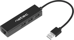 USB hub NATEC Dragonfly s 3× USB 2.0 i RJ45
