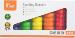 Drveno abakus s obojanim prstenovima VIGA