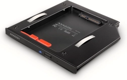 Okvir za SSD/HDD za prijenosno računalo AXAGON 9,5 mm LED aluminij