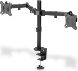 Dvostruki stolni nosač za monitore s klipom 15"–32", crni