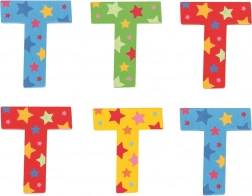 Bigjigs Toys zvjezdasto slovo T – drveno 7×7 cm