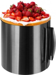Podesivi inox obruč za torte 16–30 cm, visina 15 cm RUHHY