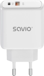Mrežni punjač 20 W SAVIO LA-12 s USB-C PD i USB-A QC