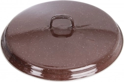 Emajlirani poklop smeđi 32 cm