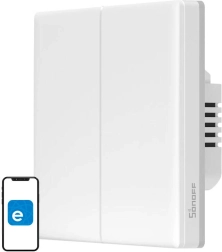 Inteligentni dodirni zidni Wi‑Fi prekidač Sonoff TX T5, 2‑kanalni