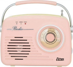 Retro radio LUIZA SP-11 s MP3 USB SD ružičasto
