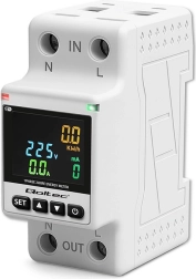 Jednofazni pametni brojilo električne energije Wi‑Fi TUYA za DIN šinu 35 mm